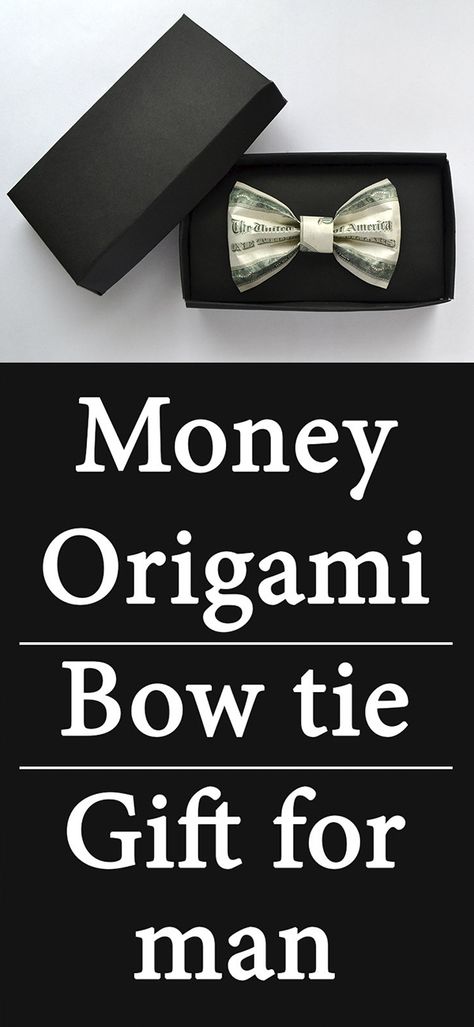 How To Fold A Dollar Bill Into A Bow Tie, Money Tie How To Make A, Money Gift Ideas Birthday Men, Money Gifts For Men, Money Bowtie, Money Gift Ideas For Men, Oragami Money, Grad Necklace, Origami Tie