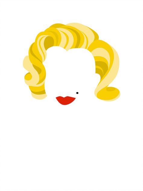 Blonde Cartoon, Hollywood Smile, Kids Canvas Art, Patch Ideas, Marilyn Monroe Art, Kids Canvas, Line Art Tattoos, Cartoon Sketches, Silhouette Stencil