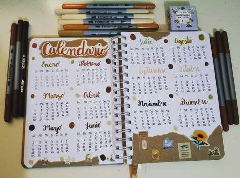 Bullet Journal Ideas Español, Calendario Aesthetic, Boulet Journal, Journal News, Bullet Journal Aesthetic, Bullet Journal School, Journal Aesthetic, My Journal, Reading Journal