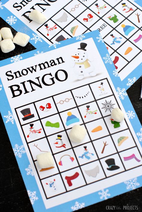 Snowman Bingo Game Kindergarten Christmas Party, Winter Party Games, Winter Wonderland-party, Classroom Christmas Party, Kindergarten Party, School Holiday Party, School Christmas Party, Snowman Party, Fun Christmas Party Games