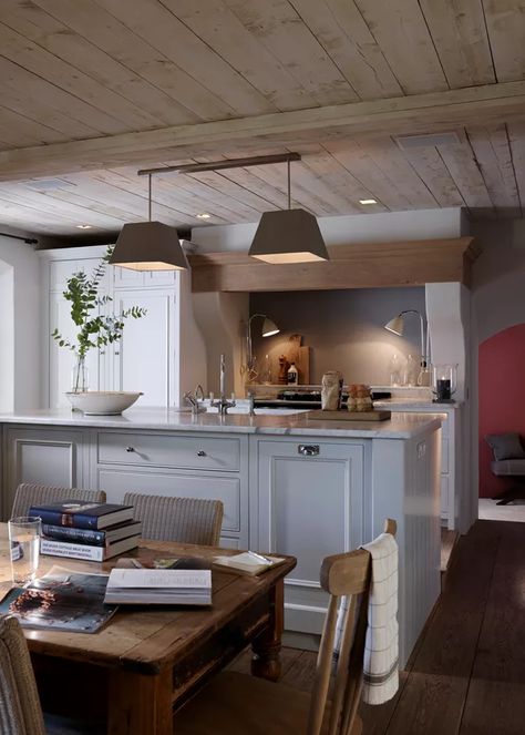 Neptune Home, Neptune Kitchen, Sims Hilditch, Wooden Panelling, Barn Kitchen, Kitchen Redesign, Family Kitchen, Stunning Kitchens, Lighting Ideas