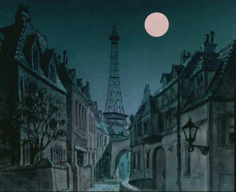 Aristocats Background Art, Aristocats Background, Paris Animation, Lana Quotes, Egg Project, Animation Aesthetic, Disney Night, Background Animation, Nostalgia Art