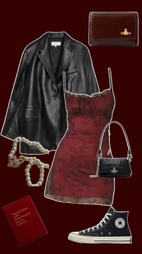 Dark Feminine Style, Heir Style, Dark Core, Dark Academia Clothing, Venus Fashion, Mood Clothes, 80s Outfit, Gothic Outfits, Leather Outfit