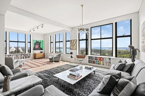 Dumbo New York, Andrew Upton, Real Estate Salesperson, Oversized Windows, Sleeping Loft, Luxury Loft, Luxury Condo, Cate Blanchett, Celebrity Houses