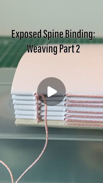 Link & Page / Shannon Mou on Instagram: "Part 2 of my tutorial for sewing an exposed woven spine book!" Book Binding Tutorial, Spine Book, Book Binding Diy, Binding Tutorial, Book Spine, Diy Book, Teacher Hacks, Book Binding, Binding