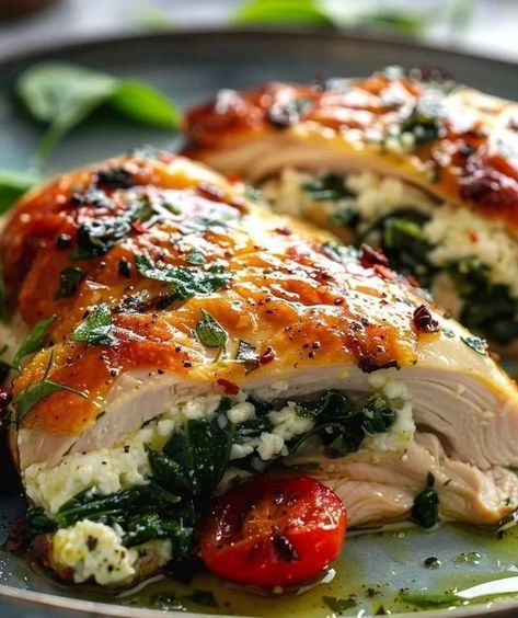 Gordon ramsey's recipes | SPINACH RICOTTA STUFFED CHICKEN | Facebook Burrata Stuffed Chicken, Pregnant Recipes Healthy, Italian Recipes For Dinner, Spinach Stuffed Chicken Breast, Family Dinner Menu, Ricotta Stuffed Chicken, Recipes Spinach, Stuffed Chicken Breast Spinach, Stuffed Chicken Breast