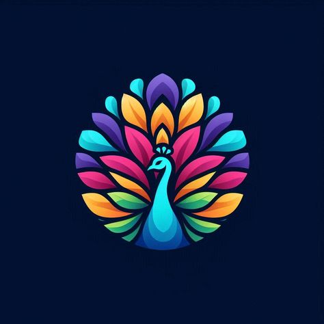 Peacock Geometric Design, Rangoli Peacock Design, Geometric Rangoli, Peacock Logo Design, Bird Rangoli, Birds Rangoli, Saraswathi Pooja, Peacock Vector, Microsoft Copilot