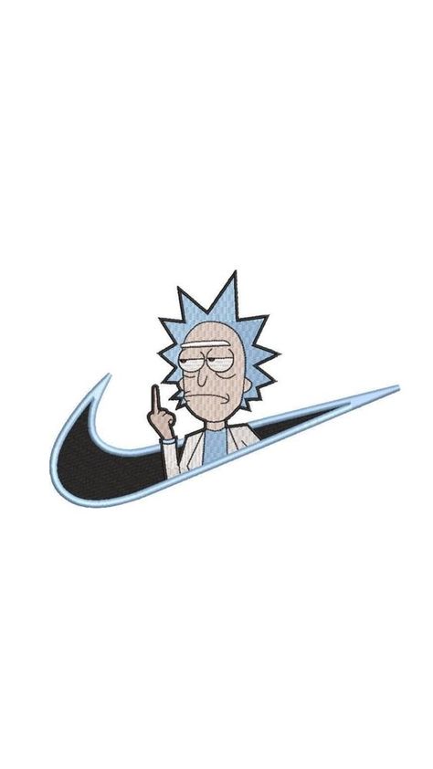 Cool Nike Logos, Nike Embroidery Design, Nike Images, Nike Wallpaper Iphone, Just Do It Wallpapers, Rick And Morty Stickers, Nike Logo Wallpapers, Nike Poster, Nike Embroidery