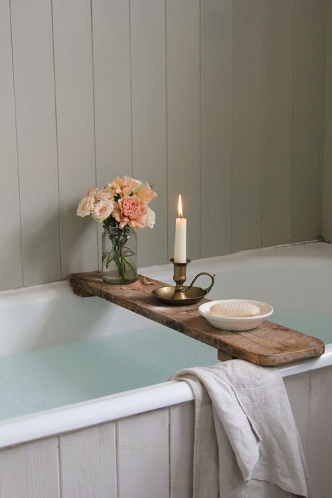 Minimal Bathroom Counter, Minimal Bathroom, Bath Board, Bathroom Counter Decor, Rustic Bath, Countertop Decor, Wooden Bath, Journal Entry, Perfect Bathroom