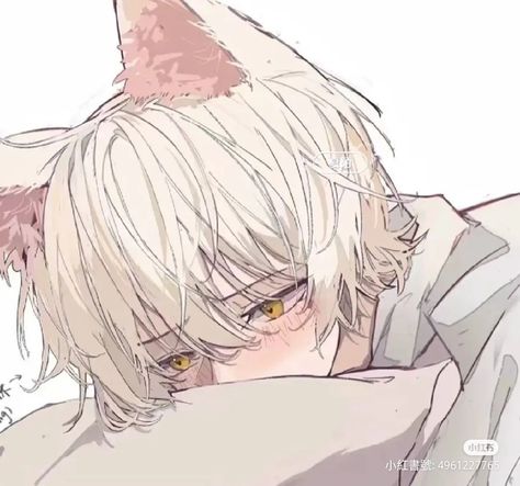 Neko Boy, Anime Character, Anime Art, Hair, Anime, Art