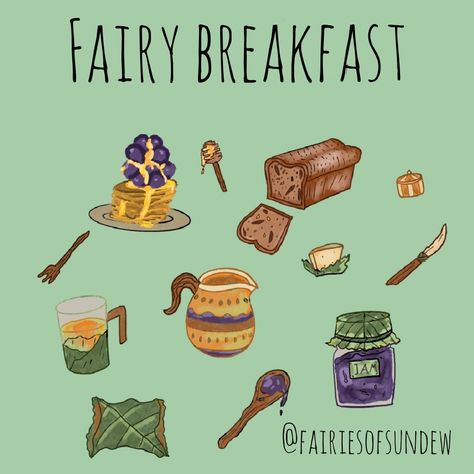 Fairy Breakfast, Fairy Oc, Fairy Food, Fairy Things, Food Drawings, Food Drawing, Food Illustrations, Food For Thought, Food Art