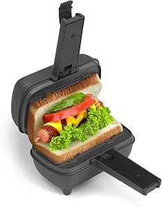 Pressed Sandwiches, Breakfast Grilled Cheese, Grilled Cheese Maker, Hot Sandwiches, Pressed Sandwich, Breakfast Sandwich Maker, Cooking Breakfast, Food Business Ideas, Cheese Maker