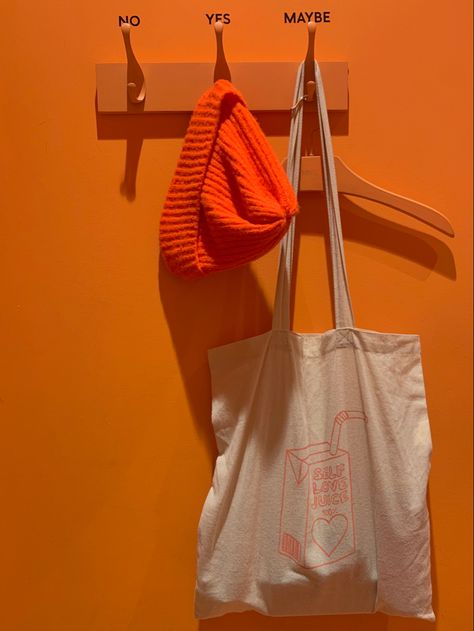 Orange Beanie Aesthetic, Beanies Aesthetic, Beanie Aesthetic, Orange Beanie, Aesthetic Orange, Pale Skin, Reusable Tote, Reusable Tote Bags, Pen