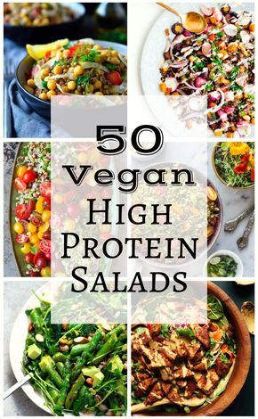 We’ve scoured the internet to find fifty of the best, most creative and beautiful (and tasty) vegetarian and vegan high protein salads. Protein Salads, High Protein Salads, Vegan High Protein, Protein Salad, Vegan Salad Recipes, Vegan Lunches, Vegan Salads, High Protein Vegan, Noodle Salad