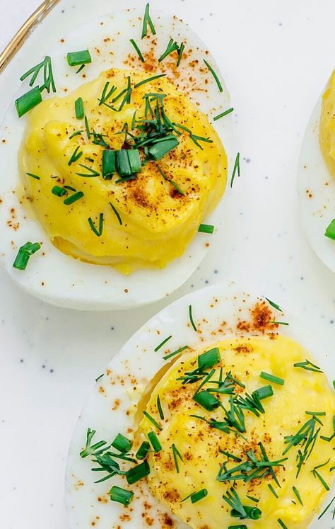 Chive & Dill Deviled Eggs | Elizabeth Rider Deviled Eggs Recipe Best Thanksgiving, Deviled Eggs Recipe Best Easy, Dill Deviled Eggs, Simple Deviled Eggs, Deviled Eggs Recipe Best, Easy Deviled Eggs Recipe, Simple Deviled Eggs Recipe, Easy Deviled Eggs, Jalapeno Deviled Eggs