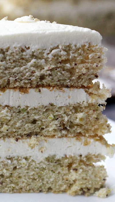 Pistachio Cake with Honey Vanilla Buttercream Pistachio Buttercream, Honey Pistachio, Yummy Things To Bake, A Good Listener, Pistachio Cake, Vanilla Buttercream Frosting, Nut Recipes, Celebration Cake, Layer Cakes