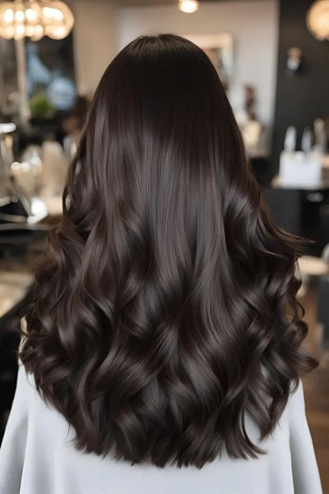 Chocolate Brown Balayage Straight Hair, Cool Tone Brown Hair, Brown Hair With Lowlights, Hair Lights, Hair Color For Brown Skin, Dark Chocolate Hair, Dark Chocolate Brown Hair, Mocha Hair, Brown Hair Shades