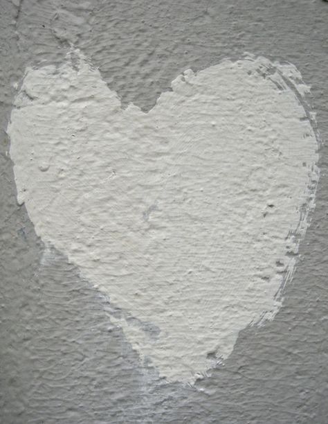 White Heart Wallpaper, Paint Concrete, Grey Heart, Grey Wall, Gray Paint, Painted Hearts, I Love Heart, Gray Aesthetic, My Funny Valentine