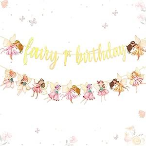 Fairy Birthday Party Decorations, Banner Flower, Fairy Theme Party, Garden Baby Showers, Fairy Birthday Party, Fairy Party, First Birthday Decorations, Garden Birthday, Baby Shower Supplies