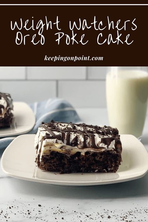 Oreo Poke Cake Easy Poke Cake Recipes Simple, Oreo Poke Cake, Sugar Free Chocolate Cake, Sugar Free Vanilla Pudding, Keeping On Point, Strawberry Poke Cakes, Boxed Cake Mixes Recipes, Sugar Free Cake, Poke Cake Recipes