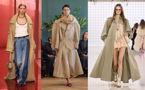 The Best Spring 2025 Fashion Trends to Shop Now 2025 Fashion Trends, 2025 Trends, Oversized Trench Coat, Embellished Skirt, 2025 Fashion, Skirt Trends, Draped Skirt, Classic Wardrobe, Fringe Dress