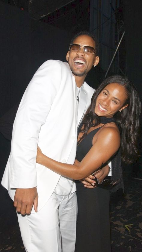 Will Smith and Jada Pinkett Smith Will Smith And Jada Pinkett, Will And Jada, Couple Celebrity, Will Smith And Family, Will And Jada Smith, Jada Smith, 90s Couples, Iconic Duos, Celebrity Bride