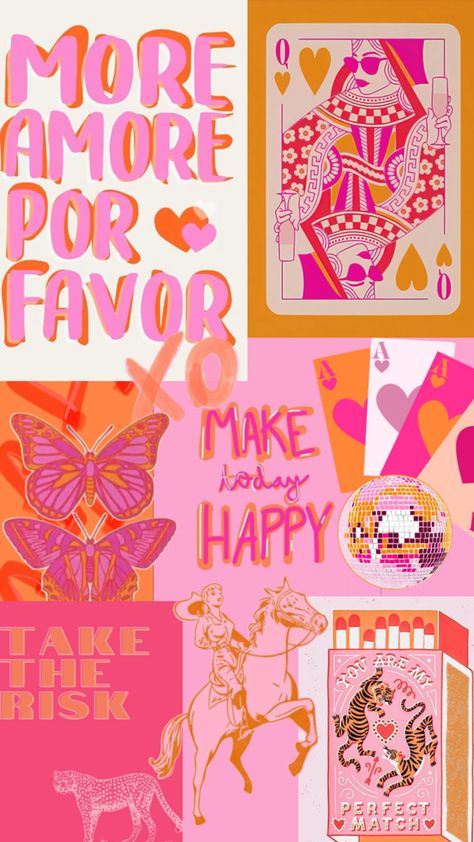 Pink and orange collage Pink And Orange Collage, Orange Collage, Orange Party, Cute Patterns Wallpaper, Sticker Art, Cute Pattern, Pattern Wallpaper, Cute Wallpapers, Pink And Orange