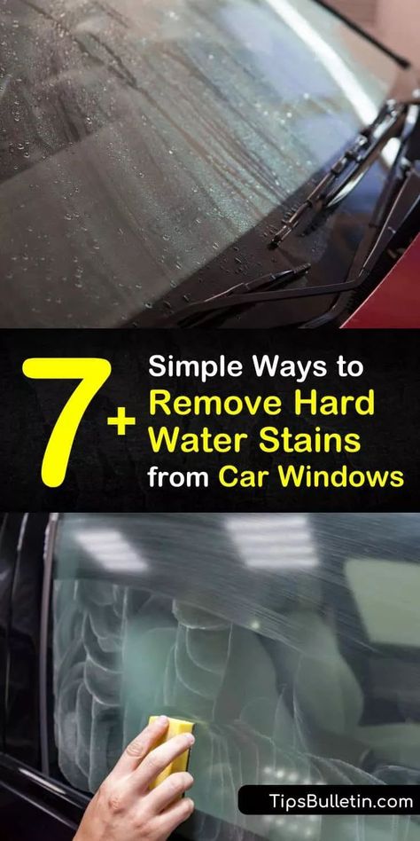 Water Spots On Car, Cleaning Car Windows, Diy Car Cleaning, Remove Water Spots, Remove Water Stains, Hard Water Spots, Hard Water Stain Remover, Car Diy, Camping Trailers