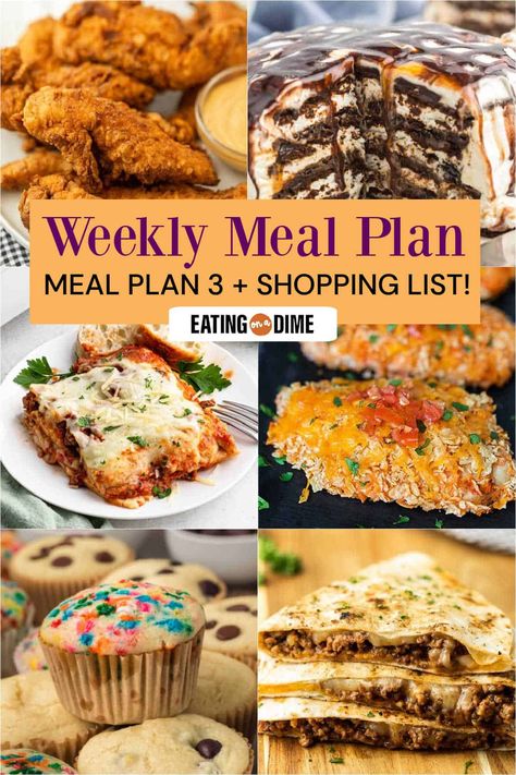 Meal Plan #3 November Meal Plan 2024, Free Weekly Meal Plan, Aldi Meal Plan, Best Ways To Save Money, Homemade Dinner Recipes, Printable Shopping List, Eating On A Dime, Meal Planning Menus, Winter Cooking