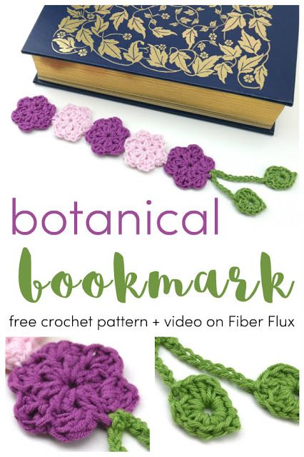 Botanical Bookmark, free crochet pattern + video on Fiber Flux Crochet Bookmark Tutorial, Crochet Bookmarks Free Patterns, Easy Crochet Bookmarks, Bookmark Tutorial, Penanda Buku, Crochet Bookmark Pattern, Crochet Bookmark, Crochet Leaves, Crochet Bookmarks