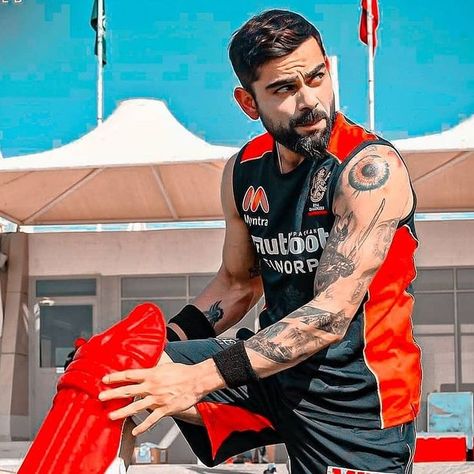 ViratKohli KingKohli RunMachine Dhoni Tattoo, Virat Kohli Tattoo, Bholenath Tattoo, Kohli Hairstyle, Letter S Tattoo, Hand Tattoo Design, Rohit Saraf, Virat Kohli Hairstyle, Arm Tattoos For Guys Forearm