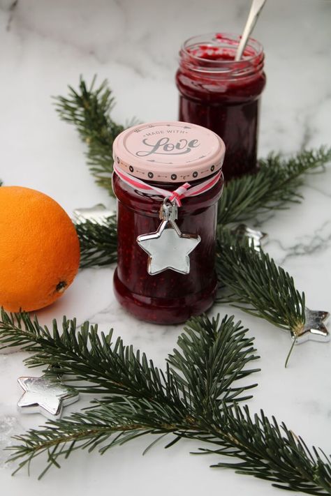 Lebkuchen Himbeer-Marmelade - Winter Marmelade, Quick Christmas Dessert, Jams & Jellies, Jam Recipes, Holiday Diy, Christmas Baking, Christmas Desserts, Christmas Presents, Christmas Food