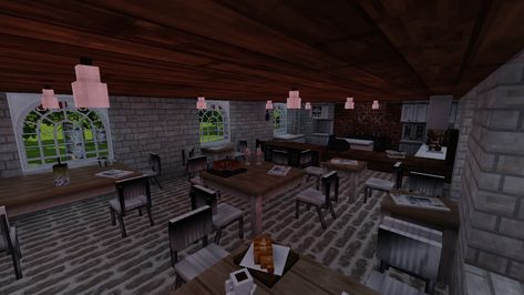 Inside, Cafe, France, Minecraft, Cocricot Cafe Minecraft, Minecraft Creative Ideas, Minecraft Creative, Minecraft Stuff, Minecraft Ideas, Creative Ideas, Minecraft, Conference Room Table, How Are You Feeling