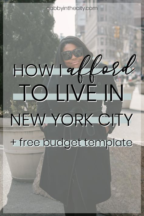 Living In Nyc On A Budget, Nyc Budget, Financial Inspiration, New York City Life, Life In Nyc, Nyc Dream, Live In New York City, Dream Location, Budget Spreadsheet Template