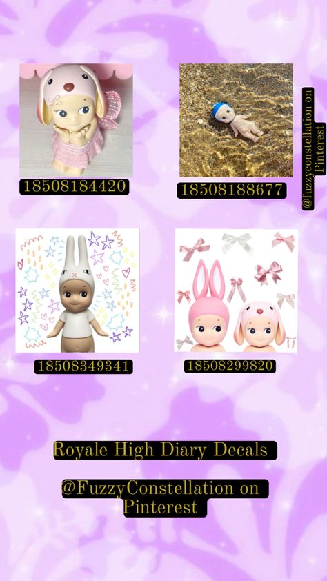 Royale High Decal Journal Diary PFP codes #RoyaleHigh #RoyaleHighDecal #RoyaleHighJournal #RoyaleHighDiary #Roblox Royale High decals aesthetic... Royale High Decals, Cute Computer Backgrounds, Roblox Royale High, Roblox Creator, Decals Codes, Bloxburg Decals Codes, Bloxburg Decals, Aesthetic Roblox Royale High Outfits, Diary Journal