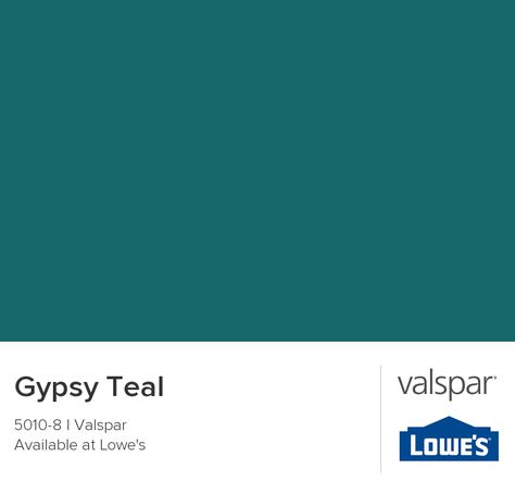 Teal Paint Colors, Valspar Paint Colors, Terracotta Paint, Valspar Colors, Valspar Paint, Teal Paint, Perfect Paint Color, Teal Walls, Color Chip