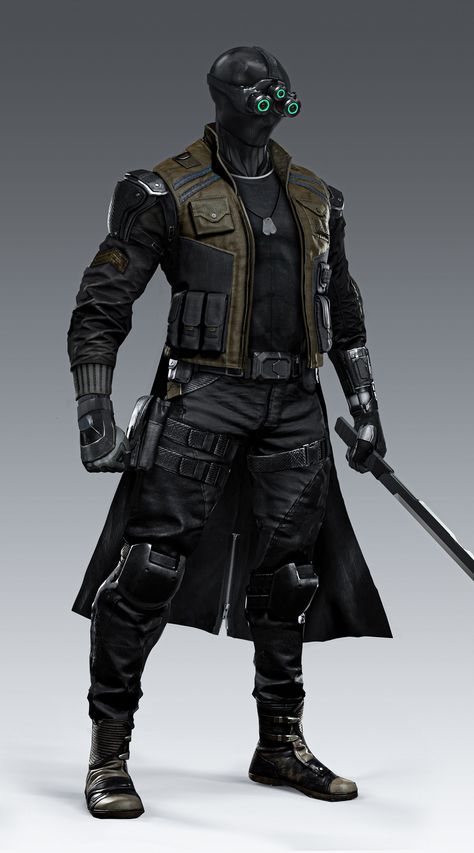 Modern Ninja Concept Art, Cyberpunk Reference, Armour Inspiration, Samurai Concept, Urban Samurai, Space Pirates, Splinter Cell, Batman Concept, Cyberpunk Rpg