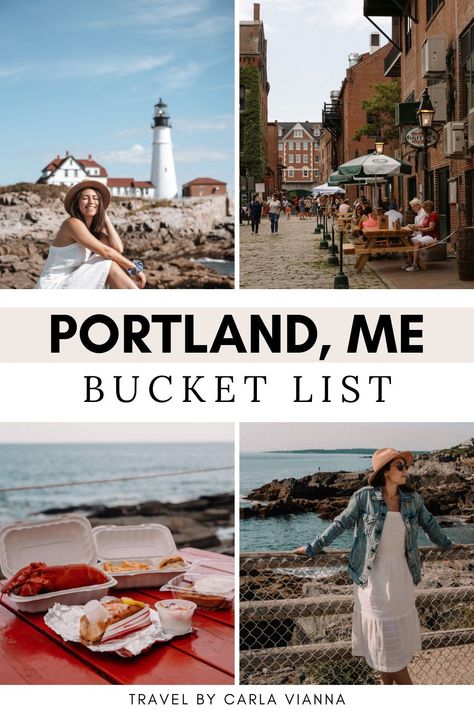 Portland Maine Restaurants, Portland Itinerary, Maine Portland, Portland Maine Travel, Weekend In Portland, Maine In The Fall, Maine Road Trip, Things To Do In Portland, New England Road Trip