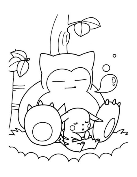 Pokemon Coloring Pages Free Printable, Coloring Pokemon, Pokemon Coloring Sheets, Snorlax Pokemon, Pikachu Coloring Page, Pokemon Snorlax, Mario Coloring Pages, Pokemon Craft, Barbie Coloring Pages