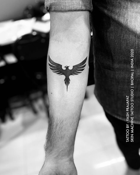 Phoenix Hand Tattoo, Forearm Phoenix Tattoo For Men, Hand Tattoo Men, Phoenix Tattoo Men, Phoenix Tattoo For Men, Tattoo Male, Band Tattoos For Men, Small Phoenix Tattoos, Phönix Tattoo