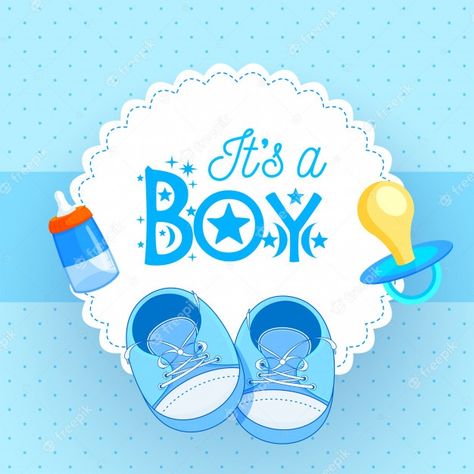 Baby Shower Background, Baby Scrapbook Album, Boy Baby Shower Ideas, Baby Boy Cards, Baby Shower Clipart, Baby Boy Scrapbook, Its A Boy, Boy Newborn, Baby Frame