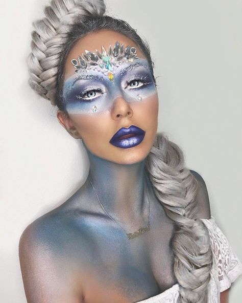 Ice queen Ice Queen Makeup, Bohemian Jewels, Christmas Makeup, Ice Queen, Narnia, Luxury Beauty, Face Painting, Halloween Makeup, Mood Board