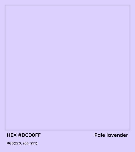 Lavender Color Code, Purple Color Code, Munsell Color System, Very Light Purple, Analogous Color Scheme, Rgb Color Codes, Hexadecimal Color, Monochromatic Color Palette, Pale Lavender