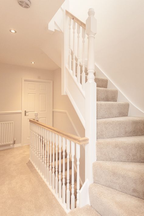 Attic Conversion Staircase, Attic Landing, Loft Bedroom Furniture, Staircase Banister Ideas, Loft Conversion Stairs, Loft Conversion Plans, Glass Hallway, Loft Conversion Design, Loft Conversion Bedroom