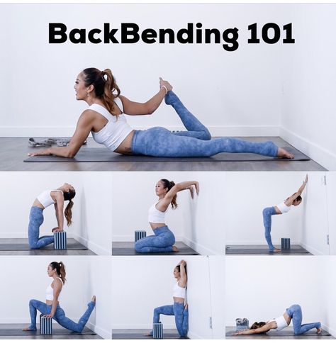 Yoga Drills, Backbends Yoga, Yoga Backbend, Ashtanga Vinyasa Yoga, Yoga Tutorial, Sup Yoga, Yoga Moves, Cool Yoga Poses, Yoga Help