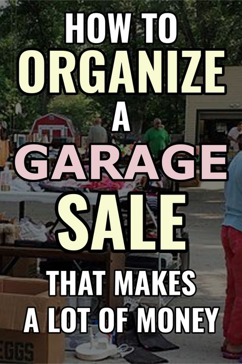 Looking for garage sale tips? Learn how to organize a successful garage sale or yard sale that makes a LOT of money plus free printables. These super helpful tips and tricks will help you organize your yard sale like a pro. Garage Sale Ideas Display, Garage Sale Printables, Garage Sale Pricing Guide, Yard Sale Fundraiser, Organize A Garage, Yard Sale Tips, Yard Sale Hacks, Garage Sale Organization, Yard Sale Organization