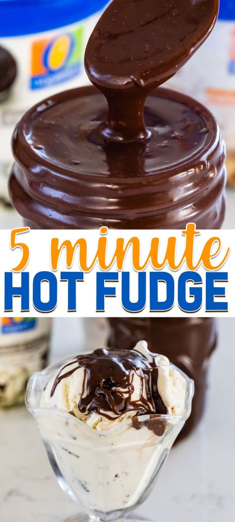 Hot Fudge Recipe, Ice Cream Sundaes Toppings, Sundae Toppings, Homemade Chocolate Sauce, Ice Cream Sauce, Chocolate Sauce Recipes, Homemade Hot Fudge, Ice Cream Sundaes, Hot Fudge Sauce