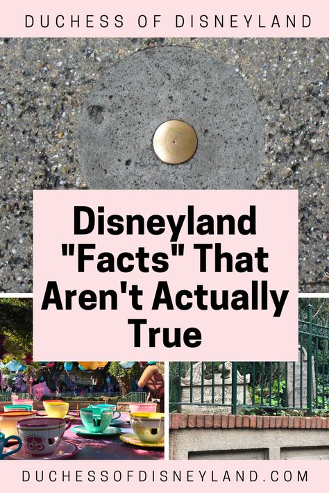 Disneyland "Facts" That Aren't True Disneyland Fun Facts, Disneyland Facts, Disneyland Secrets, Disneyland Attractions, Trip Destinations, Disneyland Halloween, Legends And Myths, Main Street Usa, Urban Legends