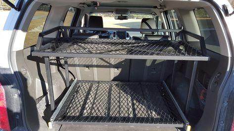 Suv Kitchen, Xterra Camping, Suv Storage, Jeep Wj, Nissan Xtrail, Ford Everest, Slide Out Shelves, Truck Storage, Cargo Rack