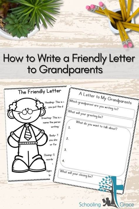 How to write a friendly letter to grandparents Letter To Grandparents, Friendly Letter Writing, Friendly Letter, Teaching Letters, Cool Art Projects, Letter To Yourself, Small Drawings, Love Hug, Guided Writing